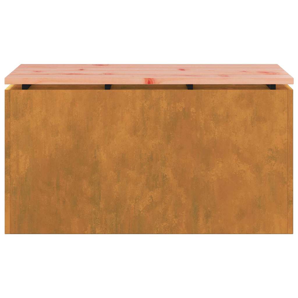 Garden Bench Rusty 80 x 40 x43 cm Weathering steel