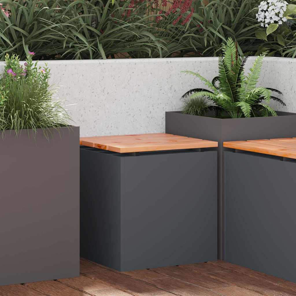 Garden Bench Anthracite 40 x 40 x 43 cm Steel