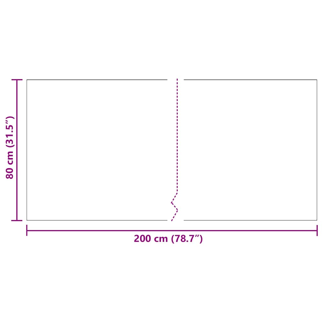 Carpet Runner Grey 80 x 200 cm Fabric
