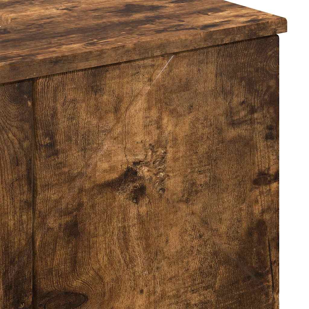 Bathroom Furniture Set 3 pcs Smoked Oak 61 x 35 x 64 cm
