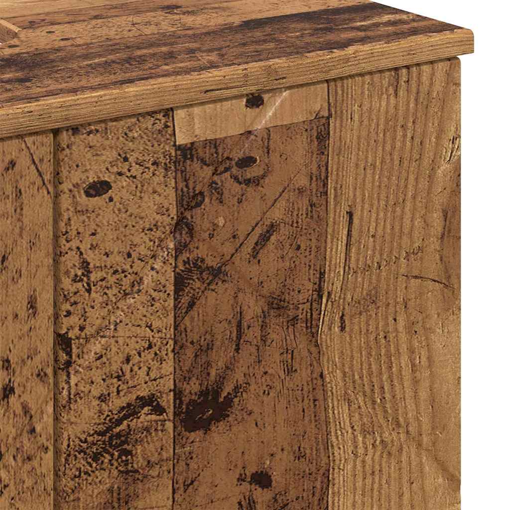 Bathroom Furniture Set 3 pcs Old Wood 61 x 35 x 64 cm