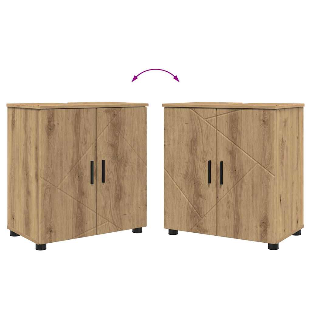 Bathroom Furniture Set 4 pcs Artisan Oak 61 x 35 x 64 cm