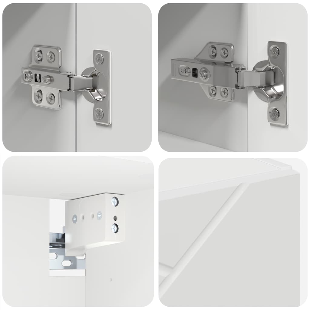 Bathroom Furniture Set 5 pcs White 61 x 35 x 64 cm