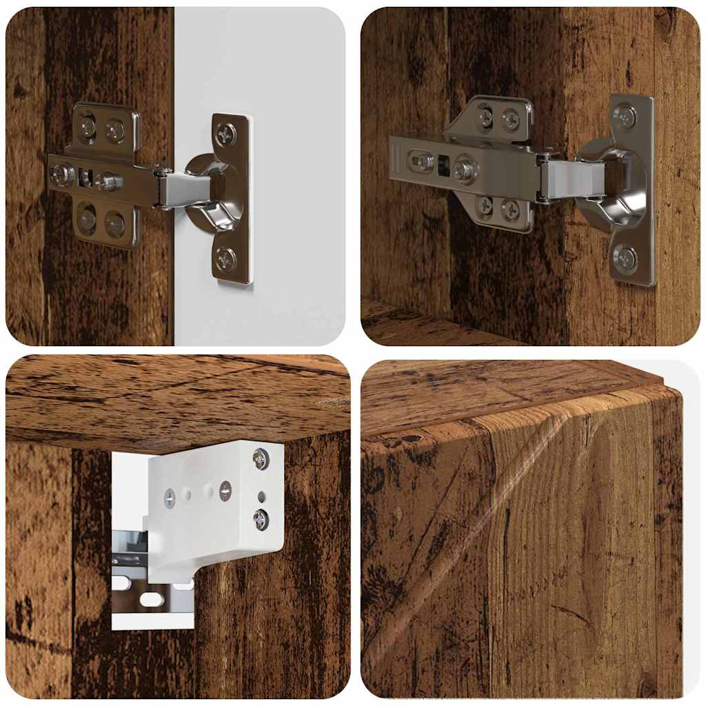 Bathroom Furniture Set 5 pcs Old Wood 61 x 35 x 64 cm