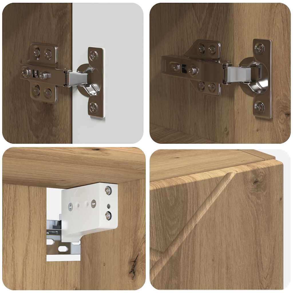 Bathroom Furniture Set 5 pcs Artisan Oak 61 x 35 x 64 cm