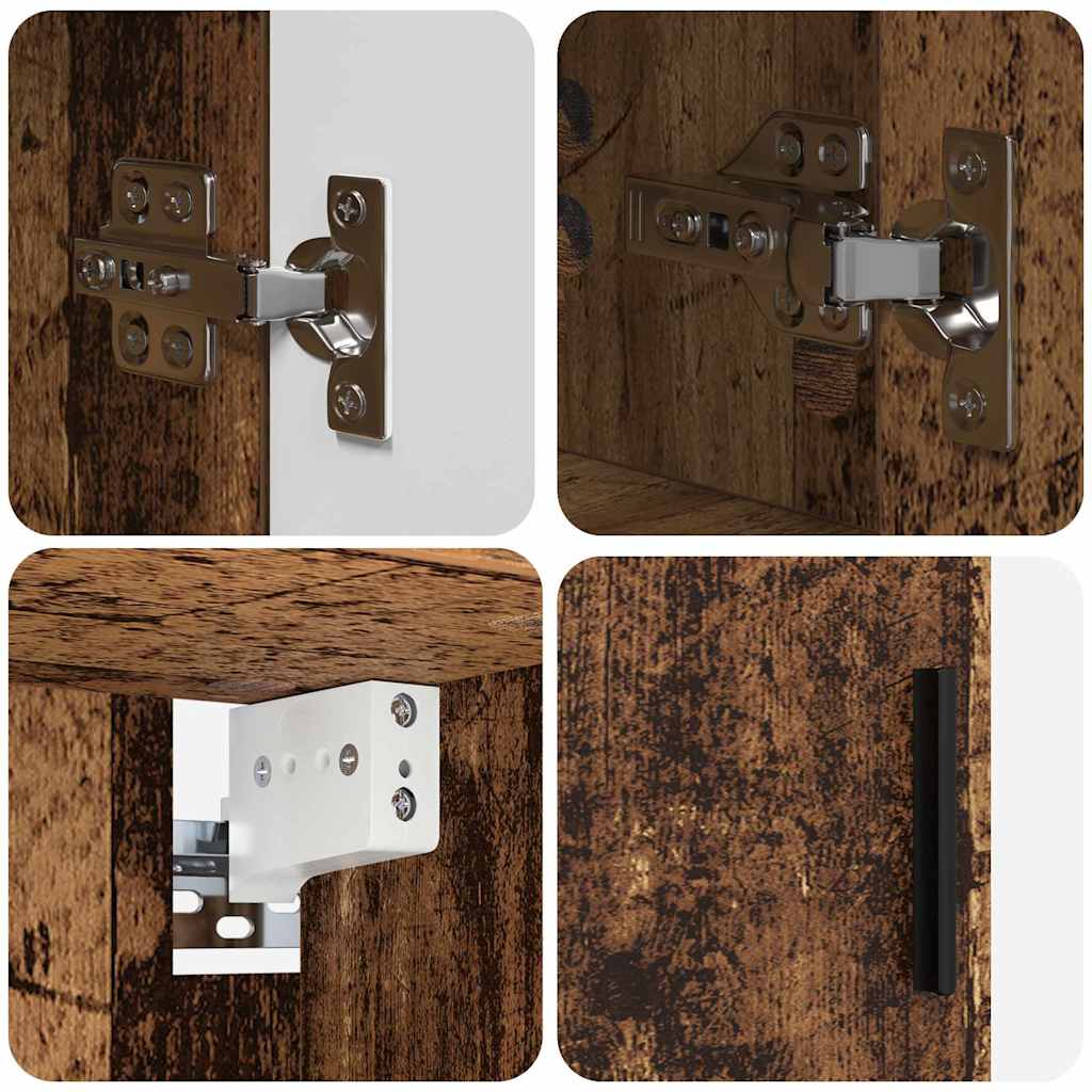 Bathroom Furniture Set 5 pcs Old Wood 61 x 35 x 64 cm