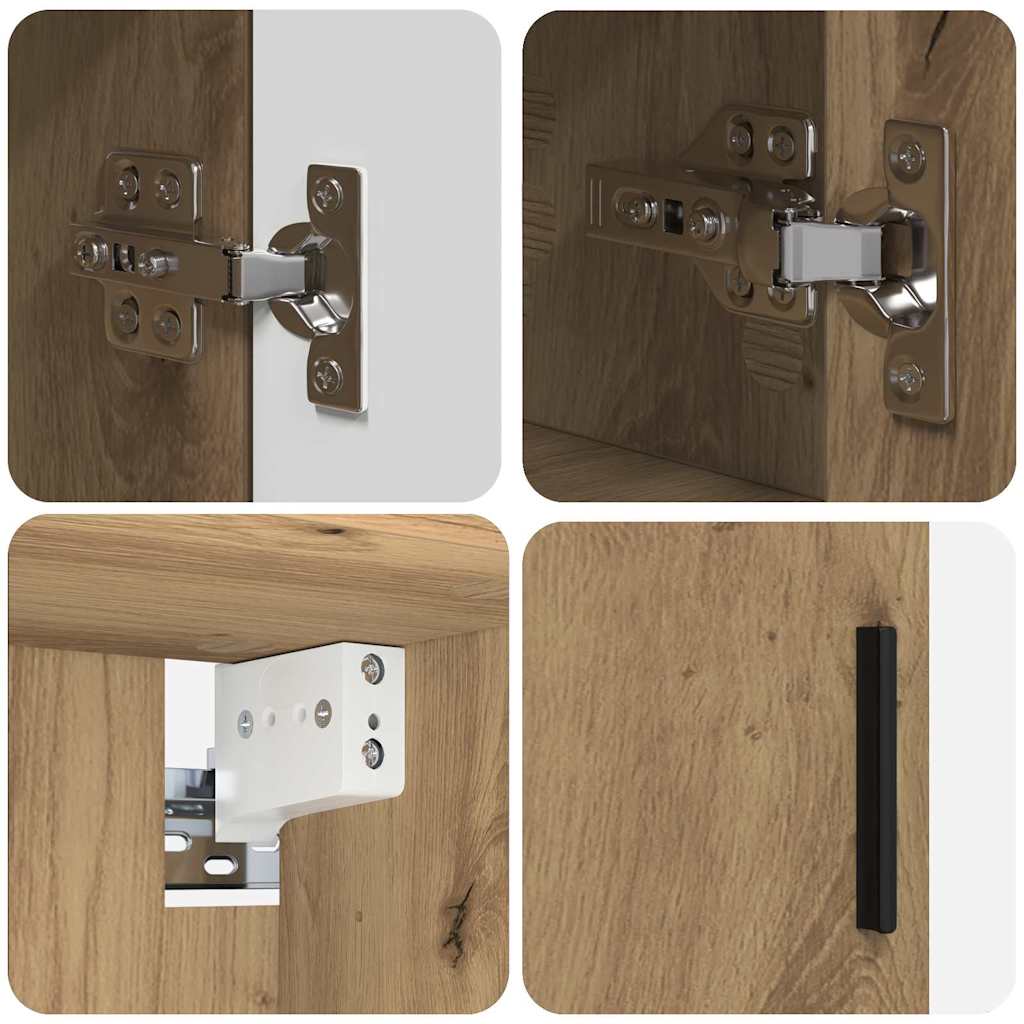 Bathroom Furniture Set 5 pcs Artisan Oak 61 x 35 x 64 cm