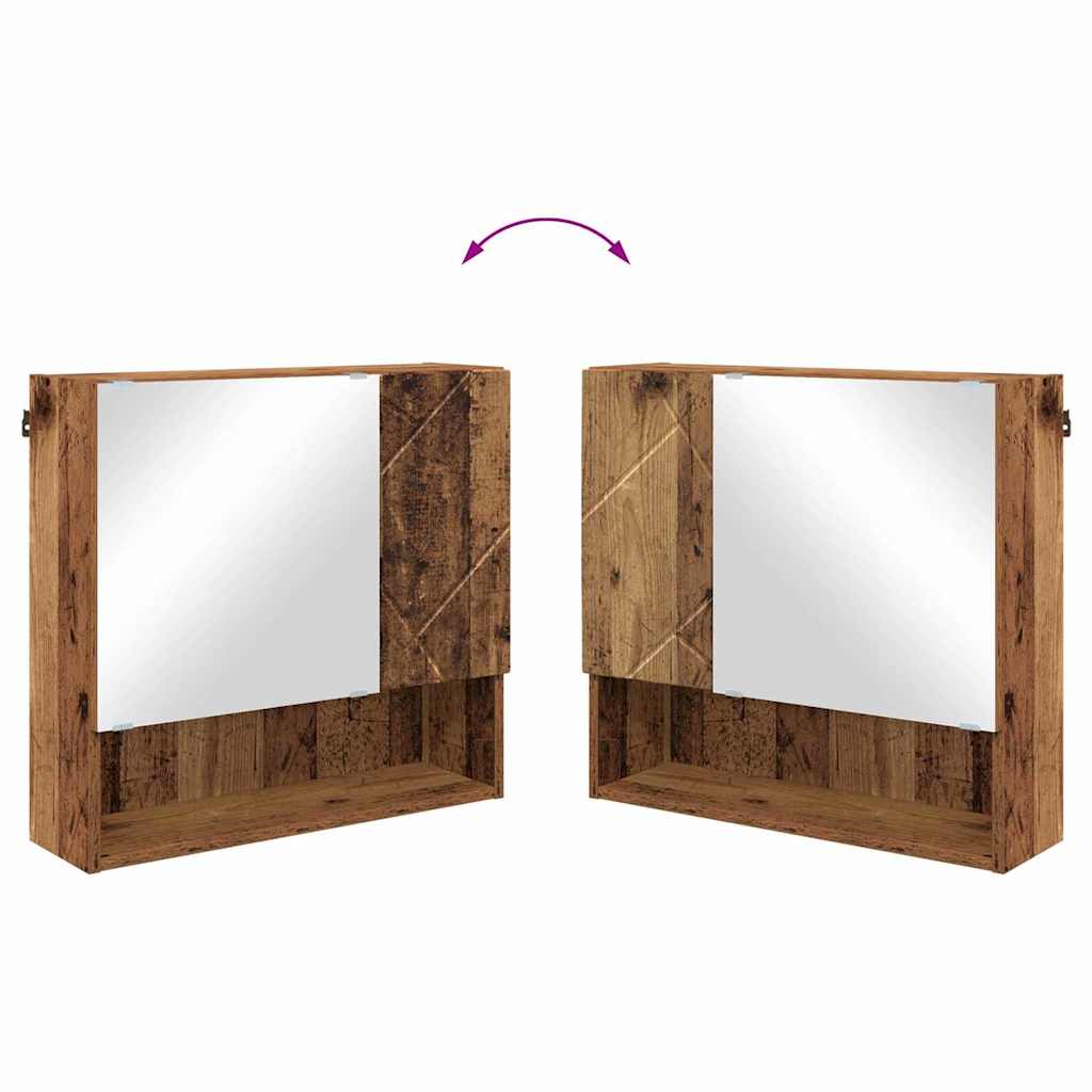 Bathroom Furniture Set 4 pcs Old Wood 61 x 35 x 64 cm