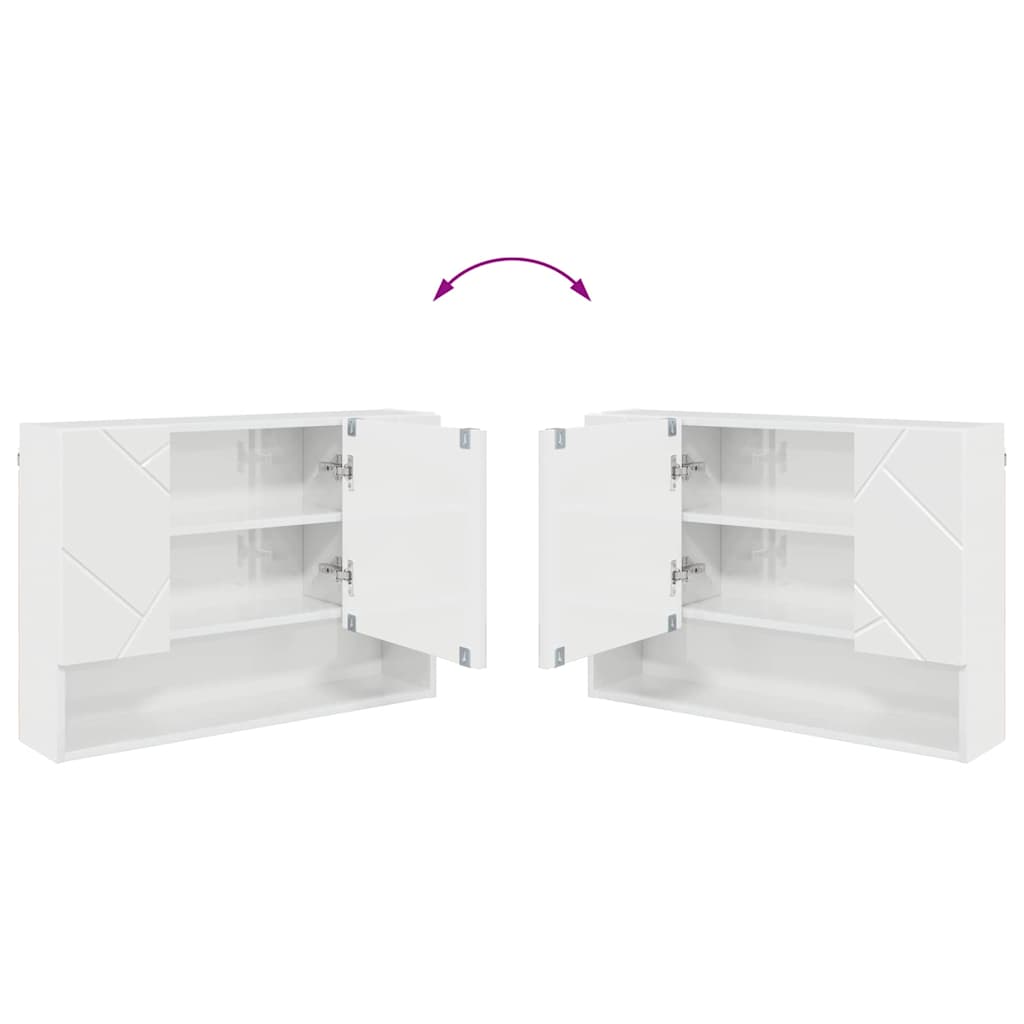 Bathroom Furniture Set 4 pcs High Gloss White
