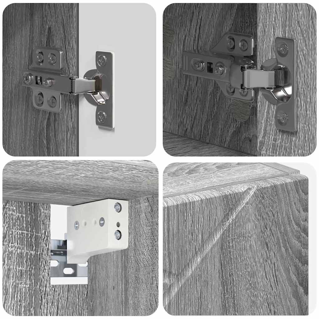 Bathroom Furniture Set 5 pcs Grey Sonoma
