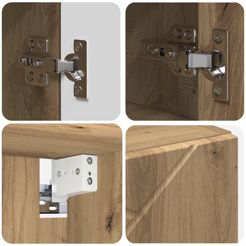 Bathroom Furniture Set 5 pcs Artisan Oak