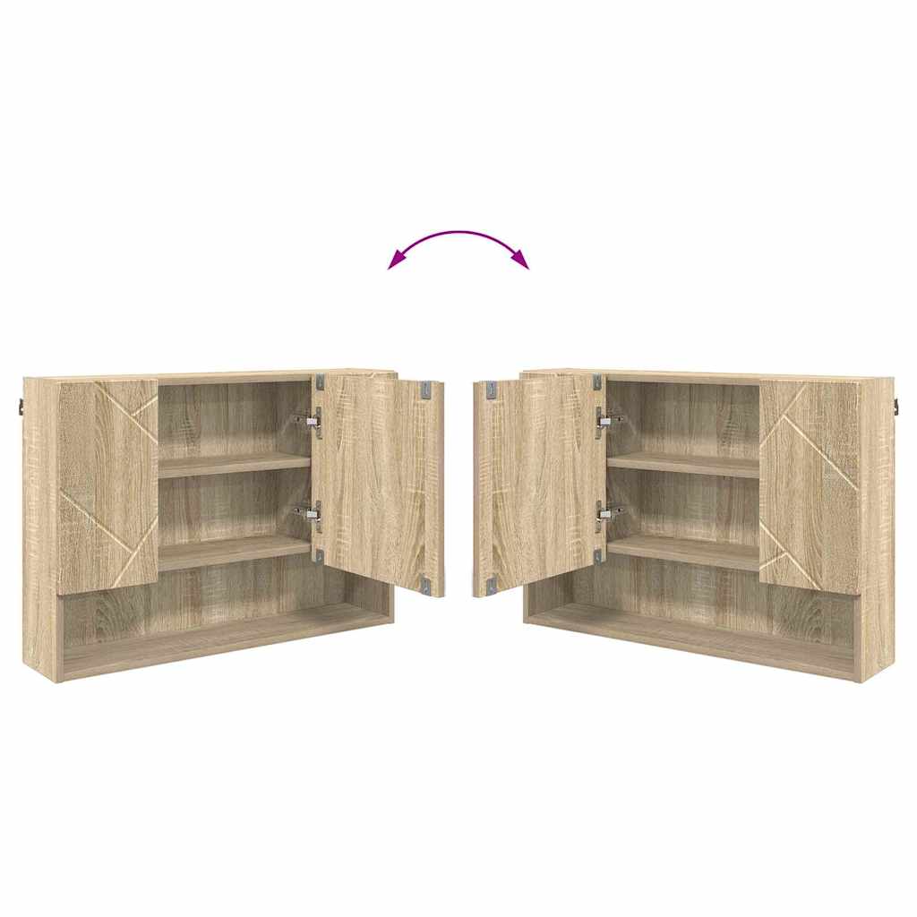 Bathroom Furniture Set 4 pcs Sonoma Oak