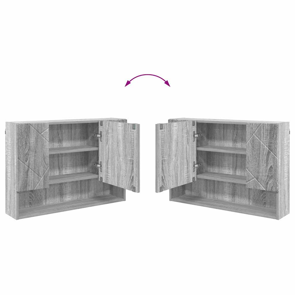 Bathroom Furniture Set 4 pcs Grey Sonoma