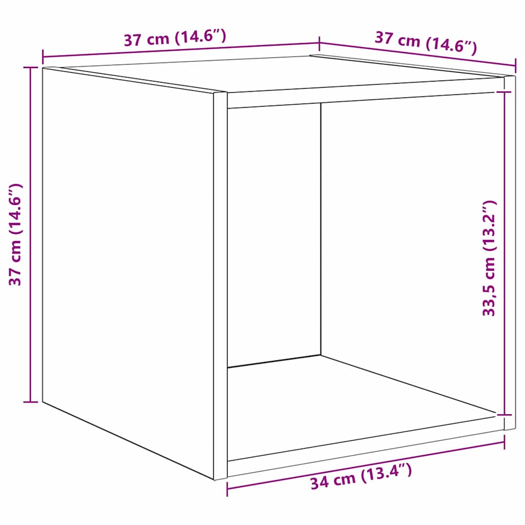 TV Cabinet Set 4 pcs Old Wood Engineered Wood