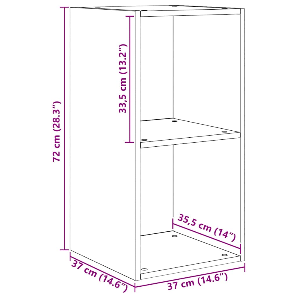 TV Cabinet Set 2 pcs Old Wood Engineered Wood