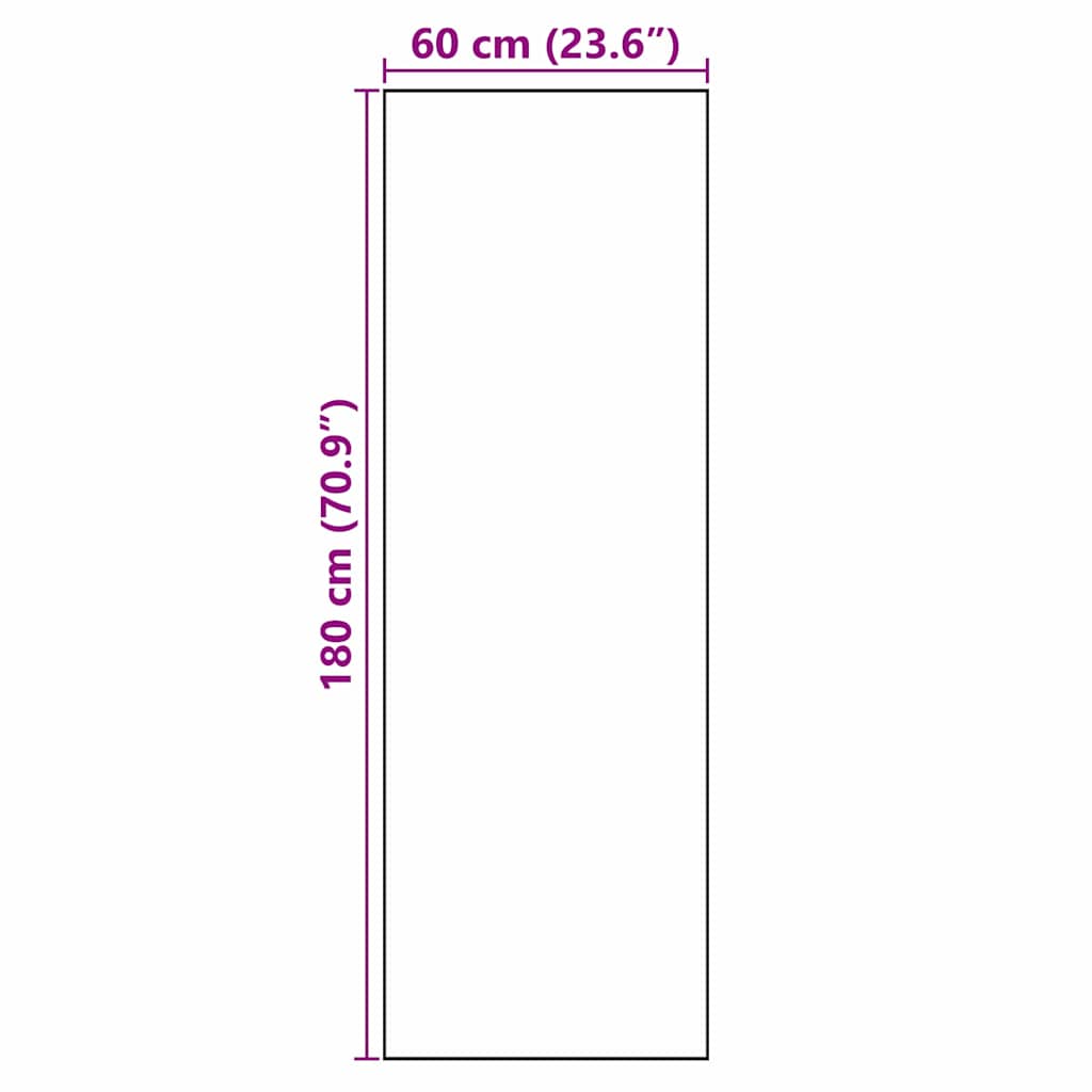 Kitchen Rug Grey 180 x 60 cm Velvet