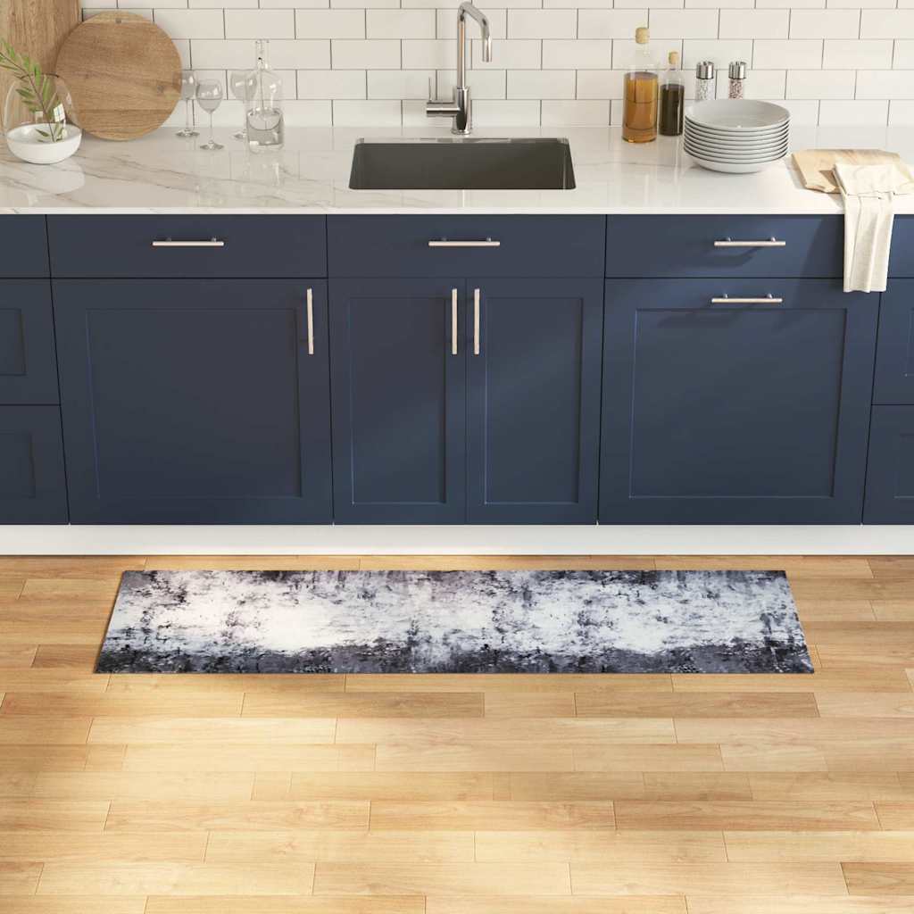 Kitchen Rug Grey 150 x 45 cm Velvet