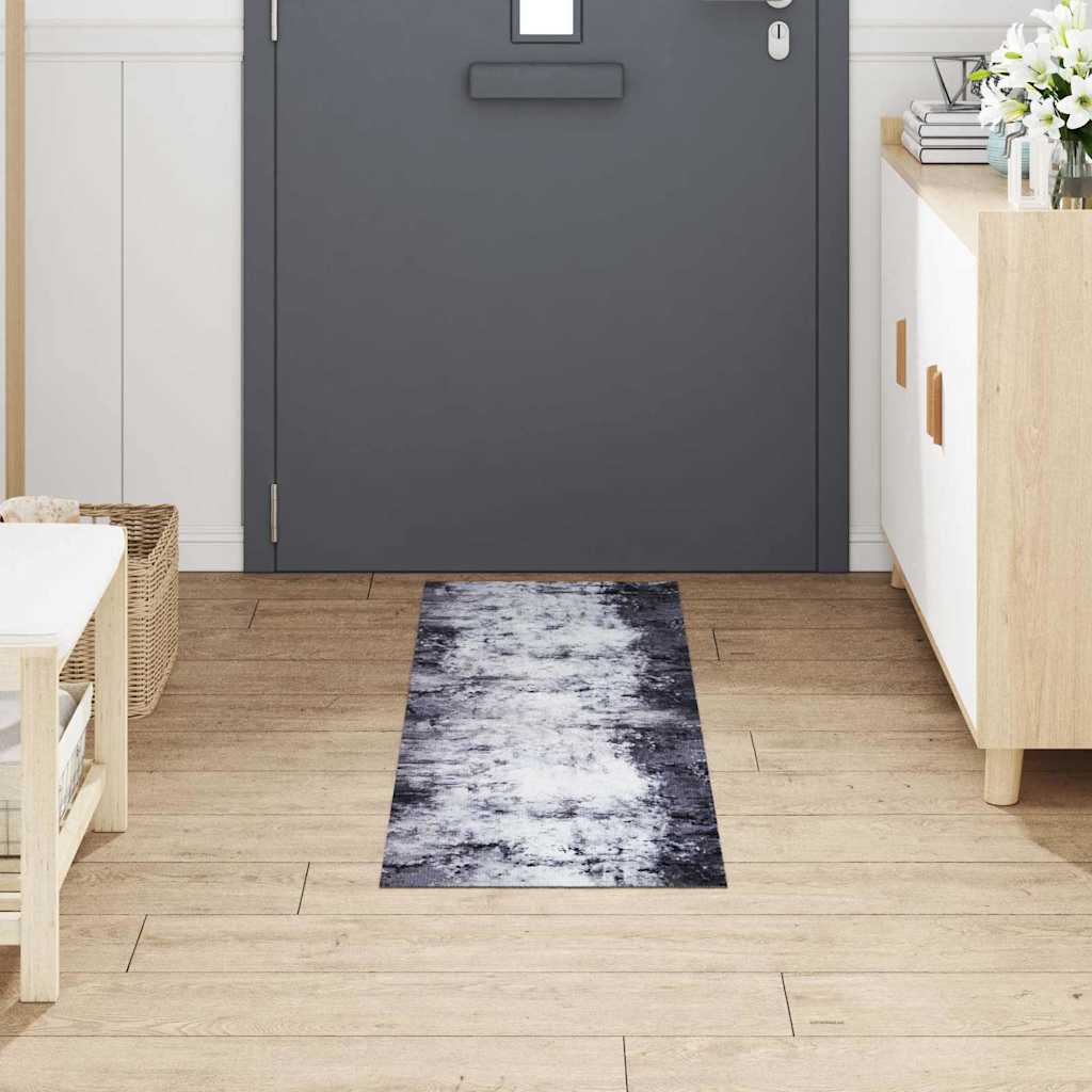 Kitchen Rug Grey 150 x 45 cm Velvet