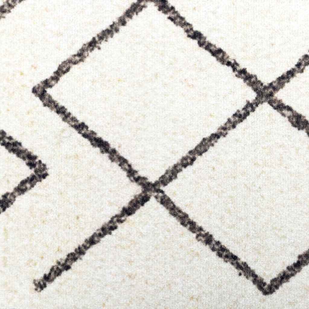 Kitchen Rug White 180 x 60 cm Velvet