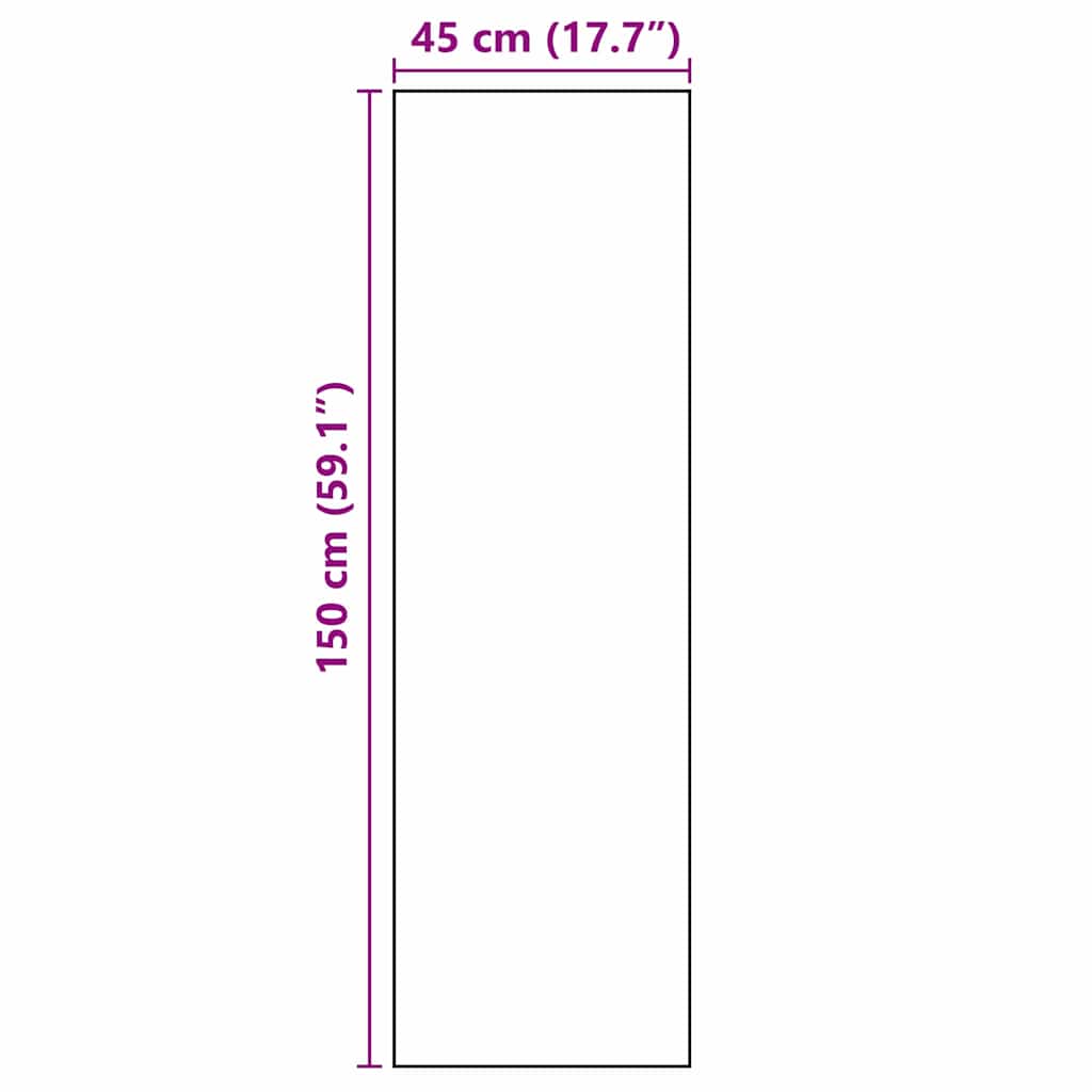 Kitchen Rug Cuttlery Black 150 x 45 cm Velvet