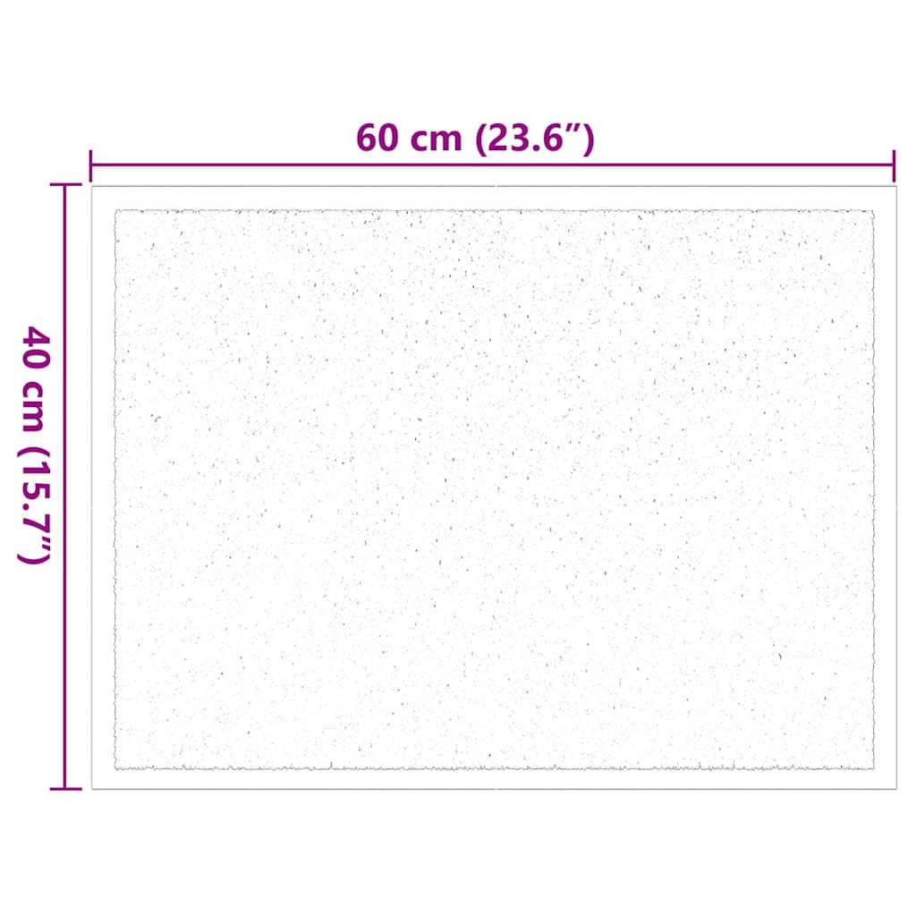 Door Mat Bordeaux 60 x 40 x 1.2 cm Teddy Fabric