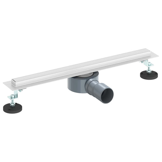 360° Shower Drain with Slim Model Silver 50 cm