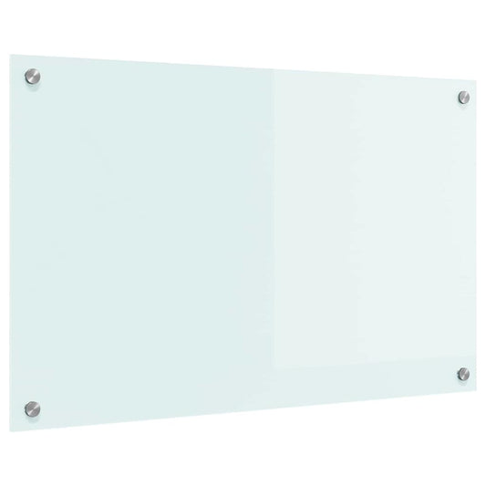 Kitchen Backsplash Milk 80 x 50 cm Tempered Glass