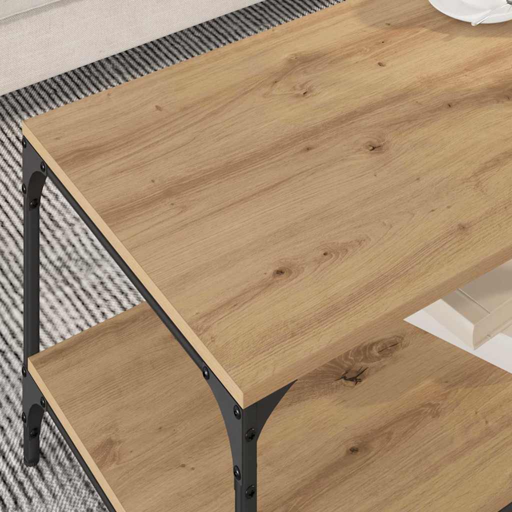 Coffee Table Artisan oak 80 x 50 x 40 cm Engineered wood