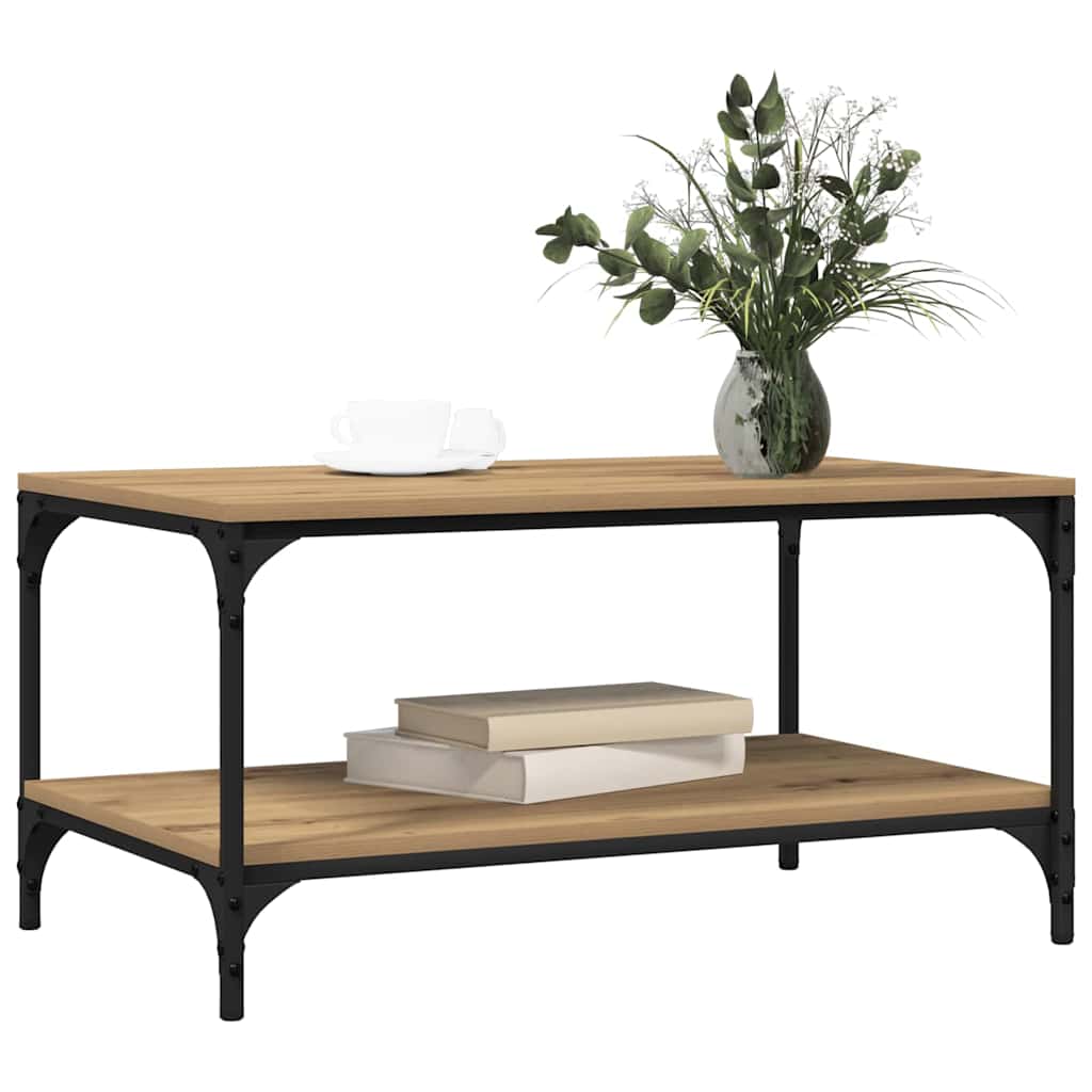 Coffee Table Artisan oak 80 x 50 x 40 cm Engineered wood