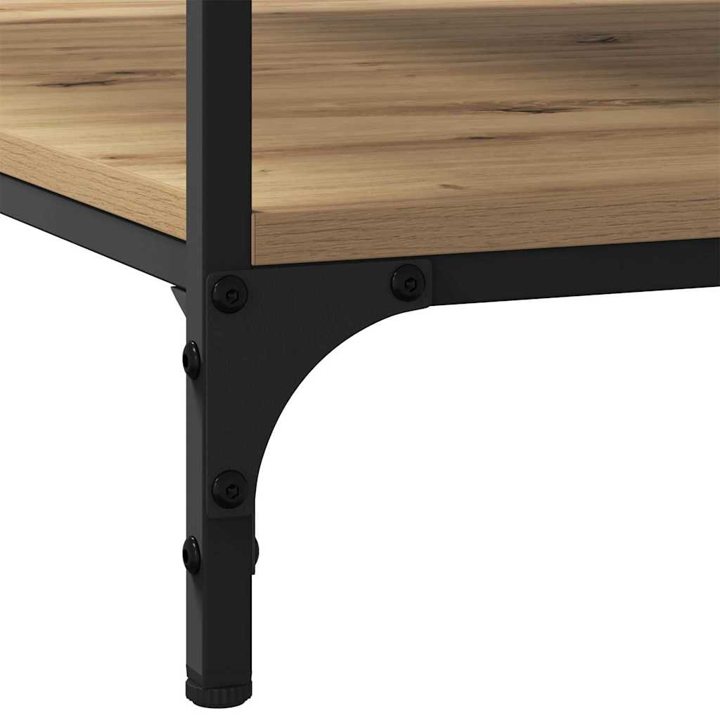 Coffee Table Artisan oak 80 x 80 x 40 cm Engineered wood
