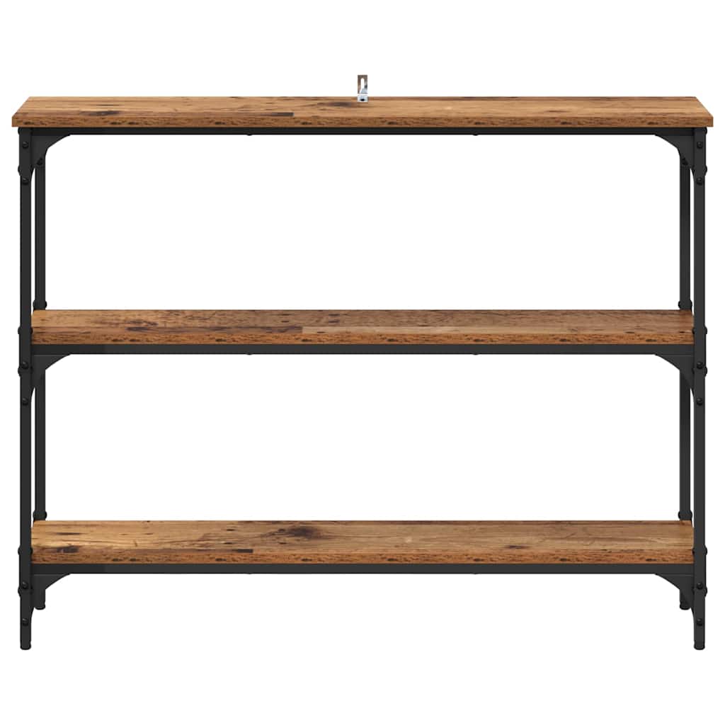 Console Table with Shelf Old wood 100 x 22.5 x 75 cm