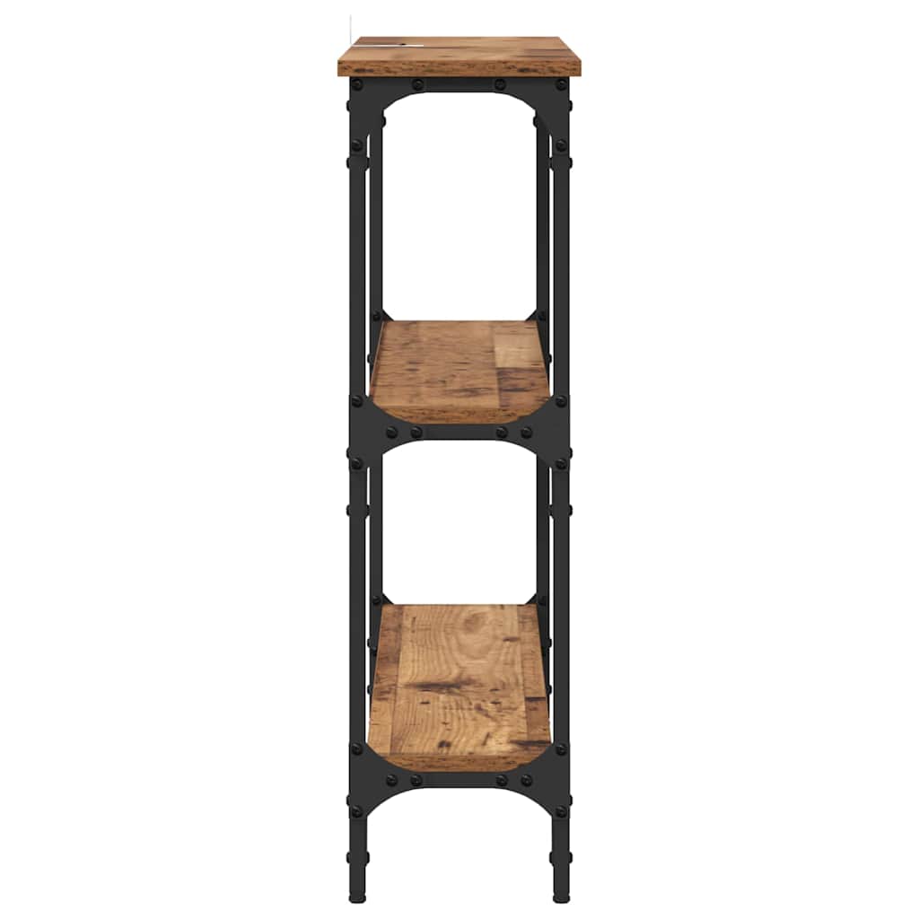 Console Table with Shelf Old wood 100 x 22.5 x 75 cm