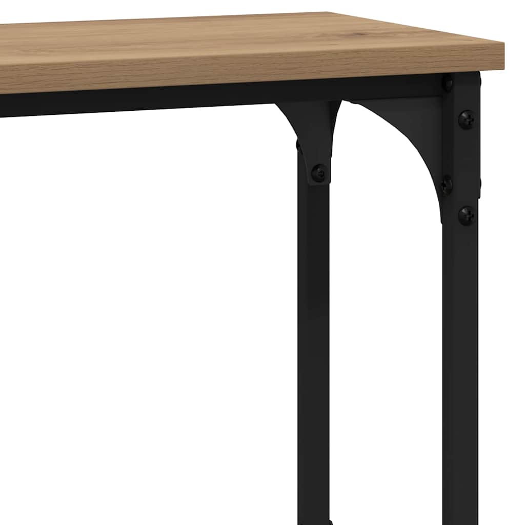 Console Table with Shelf Artisan oak 100 x 22.5 x 75 cm