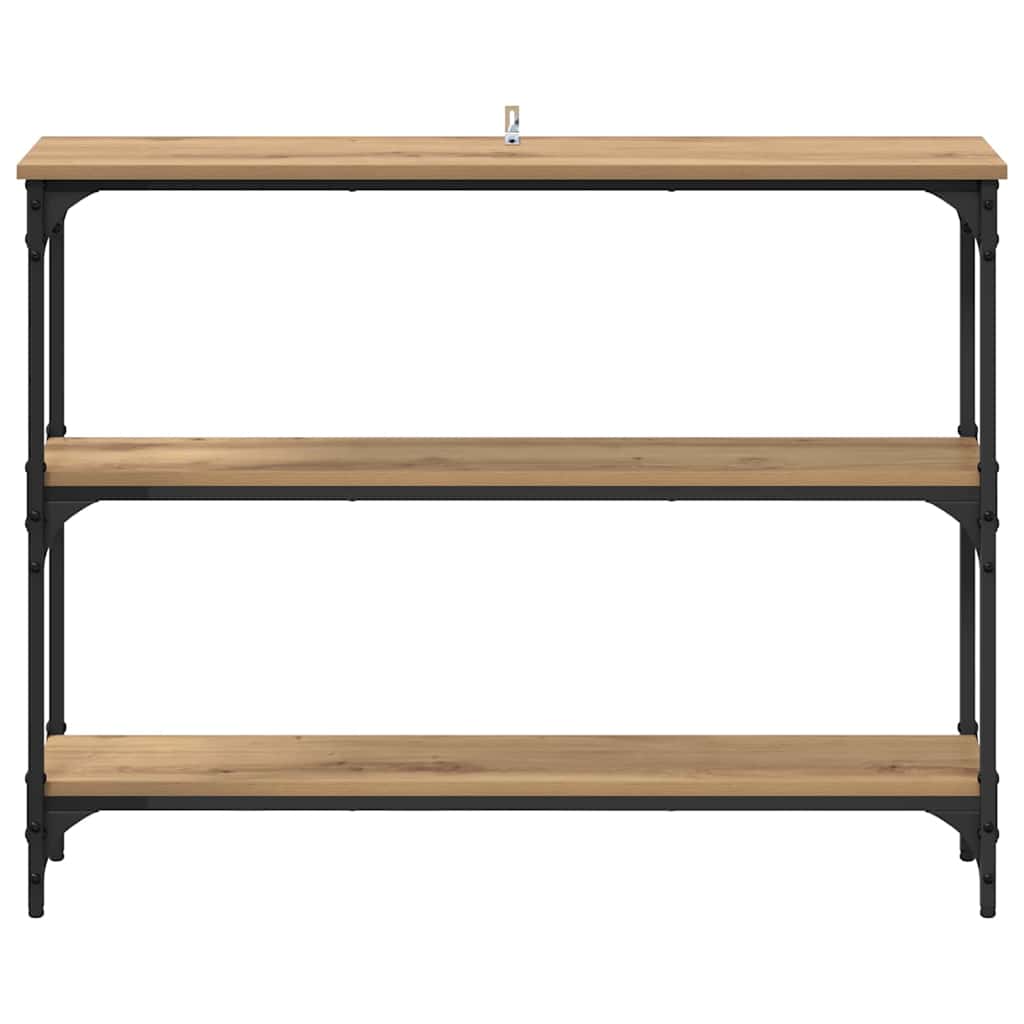Console Table with Shelf Artisan oak 100 x 22.5 x 75 cm