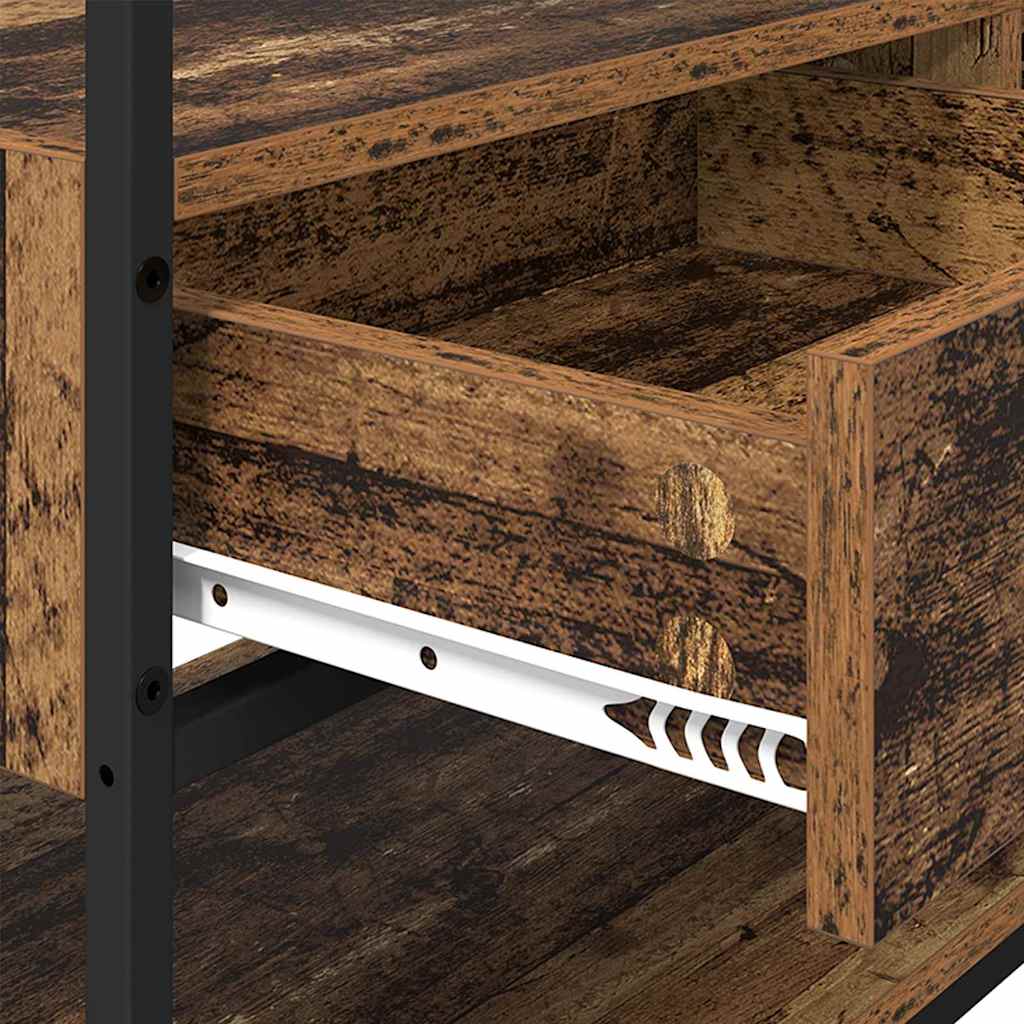 Wardrobe with Shelf Old wood 89 x 39 x 184.5 cm Engineered wood