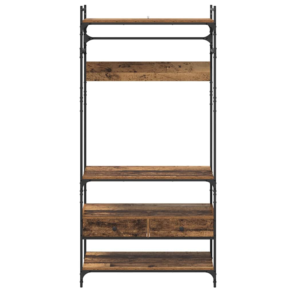 Wardrobe with Shelf Old wood 89 x 39 x 184.5 cm Engineered wood