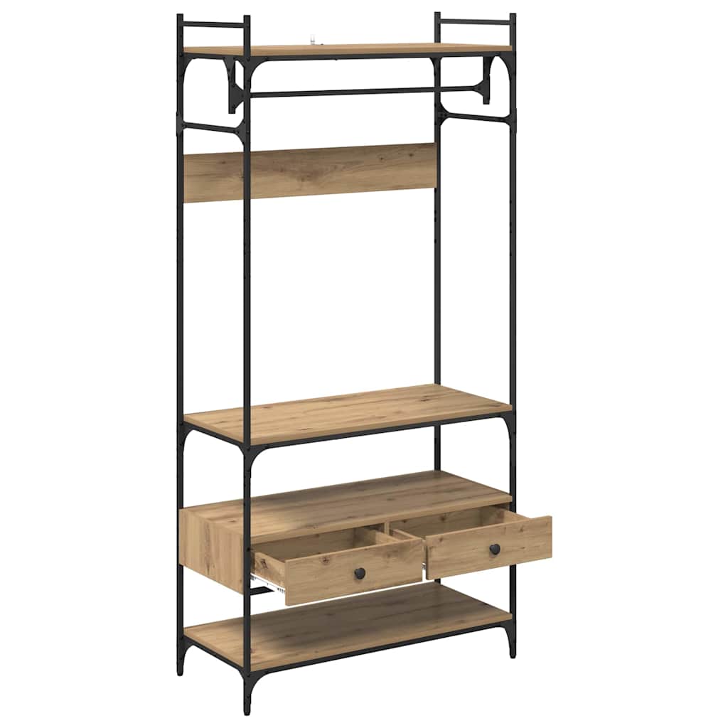 Wardrobe Artisan oak 89 x 39 x 184.5 cm Engineered wood