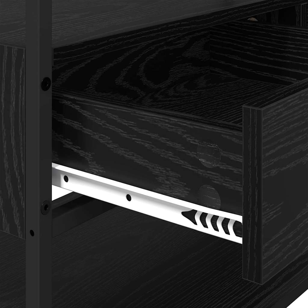 Wardrobe Black oak 89 x 39 x 184.5 cm Engineered wood