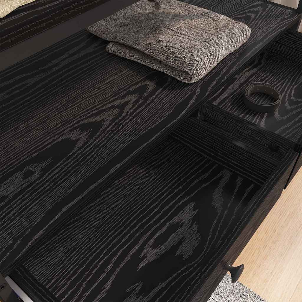 Wardrobe Black oak 89 x 39 x 184.5 cm Engineered wood