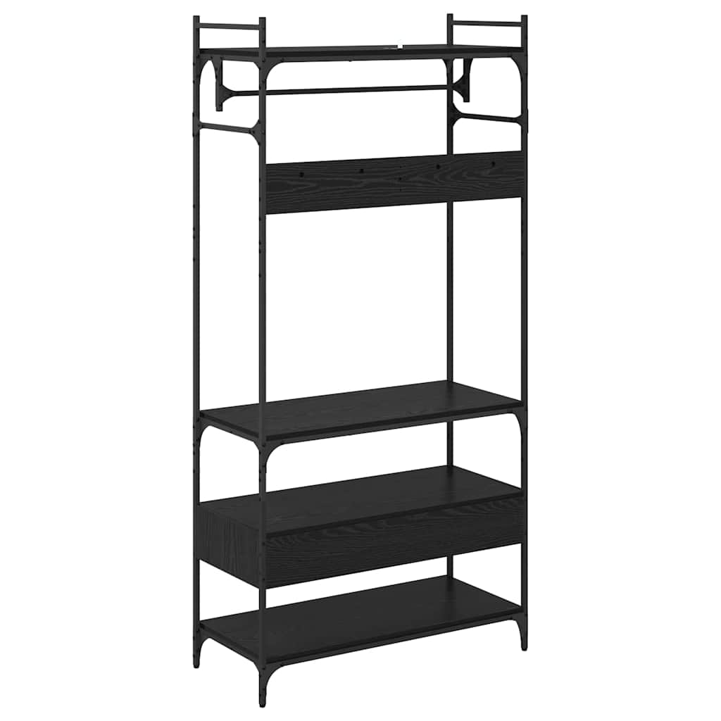 Wardrobe Black oak 89 x 39 x 184.5 cm Engineered wood