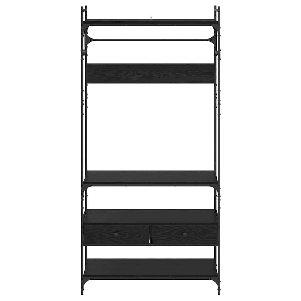 Wardrobe Black oak 89 x 39 x 184.5 cm Engineered wood