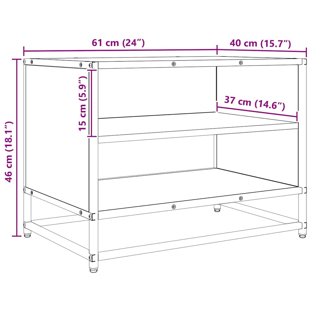 TV Units 61 x 40 x 46 cm Artisan Oak Engineered wood