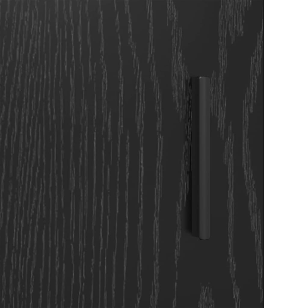 Bathroom Cabinet Black Oak 90 x 33 x 60 cm Engineered Wood