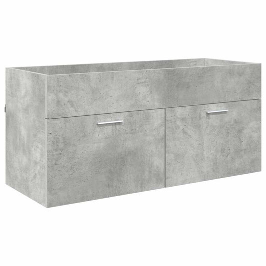 Sink cabinet Concrete Grey Engineered Wood