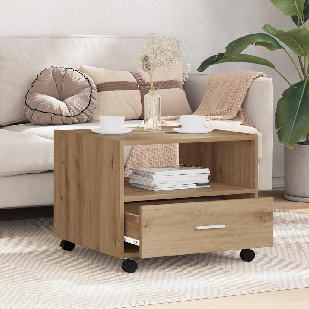 Coffee Table Artisan oak 55 x 55 x 45 cm Engineered wood