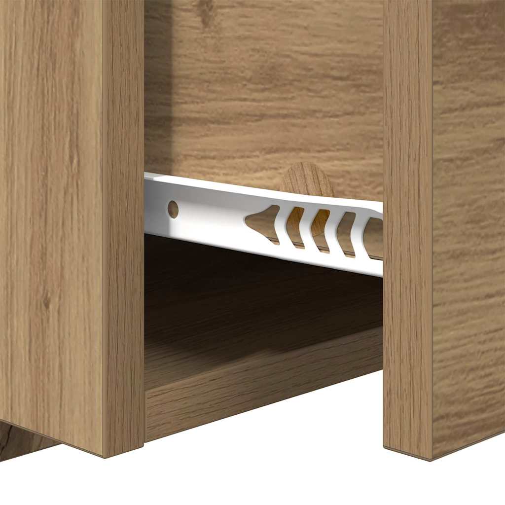 Bedside Cabinet 2 pcs Artisan Oak 50 x 32.5 x 80cm