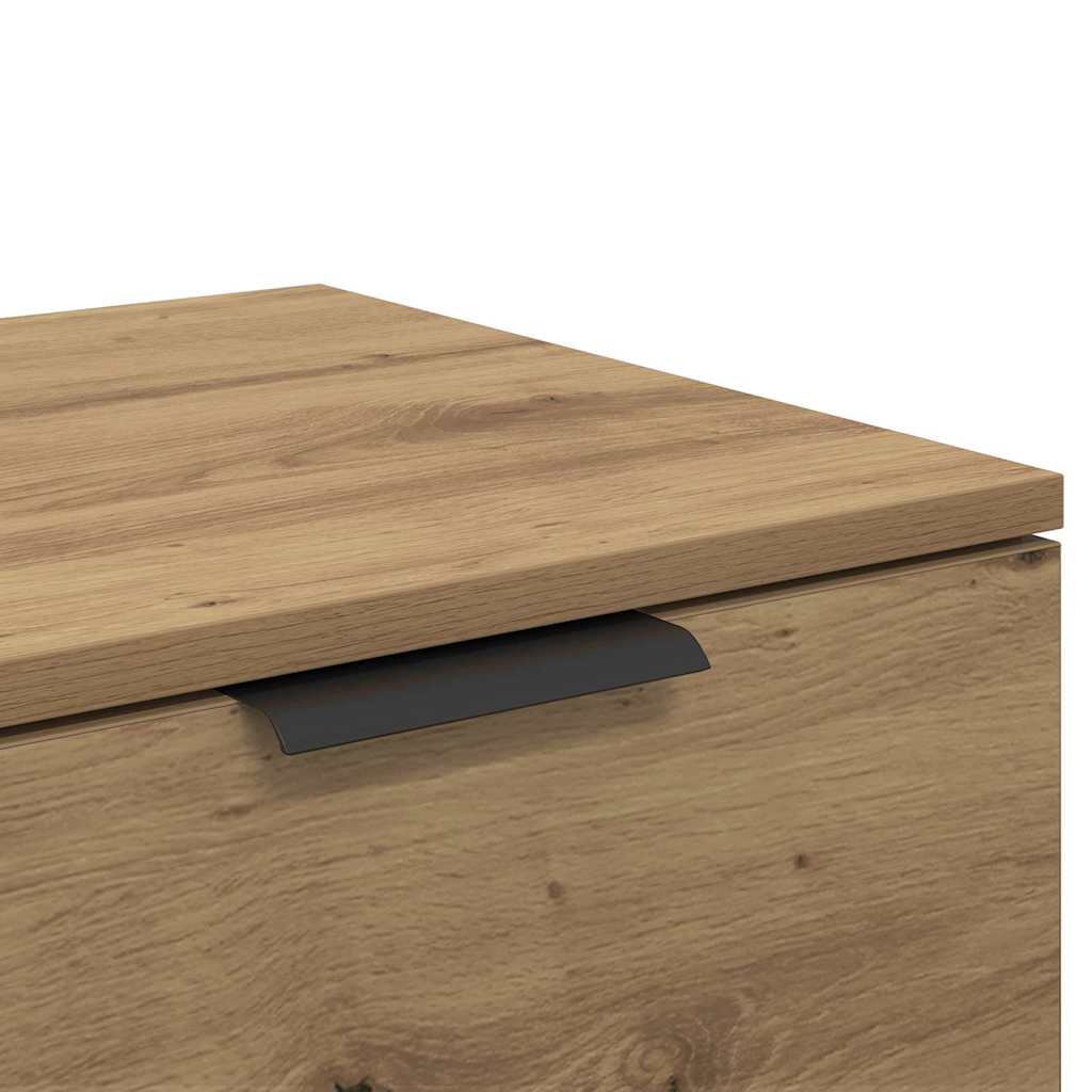 Bed Cabinet 2 pcs Artisan Oak 40 x 39 x 40cm Engineered Wood
