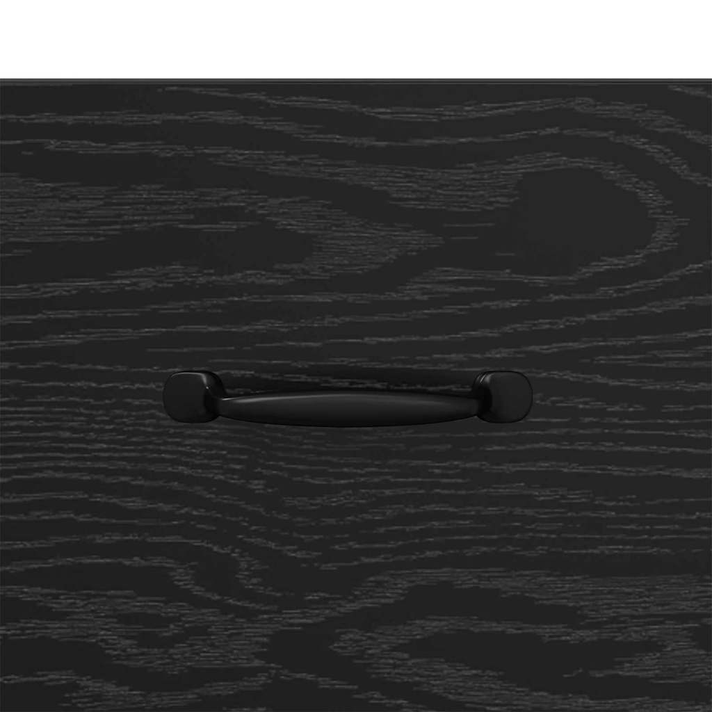Bed Cabinet Black Oak 40 x 35 x 47.5 cm Engineered Wood