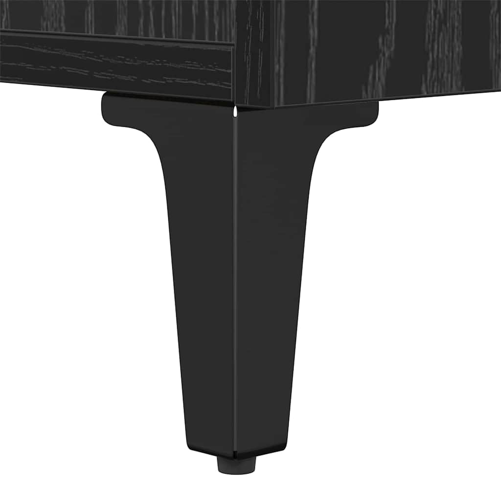 Bed Cabinet 2 pcs Black Oak 40 x 35 x 47.5 cm Engineered Wood