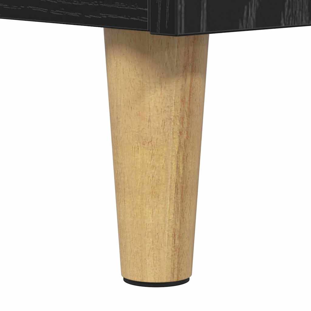 Bedside Cabinet Black Oak 40 x 40 x 50 cm Engineered Wood
